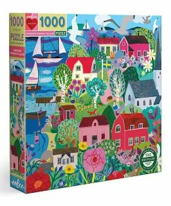 Cheap 🥰 eeBoo | Swedish Fishing Village 1,000-Piece Puzzle ❤️