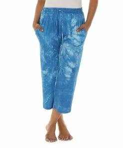 Best Sale π― Shoreline Blue & White Tie-Dye Drawstring Capri Pants - π© Women π