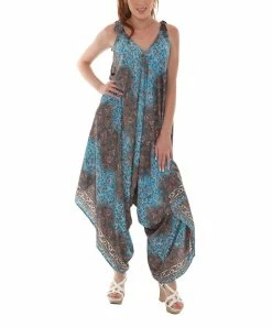 Budget π₯ Shoreline Sky Blue Sleeveless Harem Jumpsuit - π© Women & Plus π€©