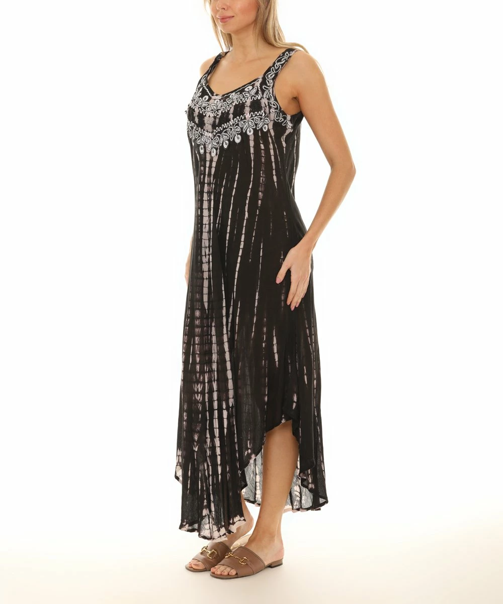 Flash Sale π Shoreline Black & White Embroidered Sleeveless π Dress - π© Women & Plus π₯ - Image 3