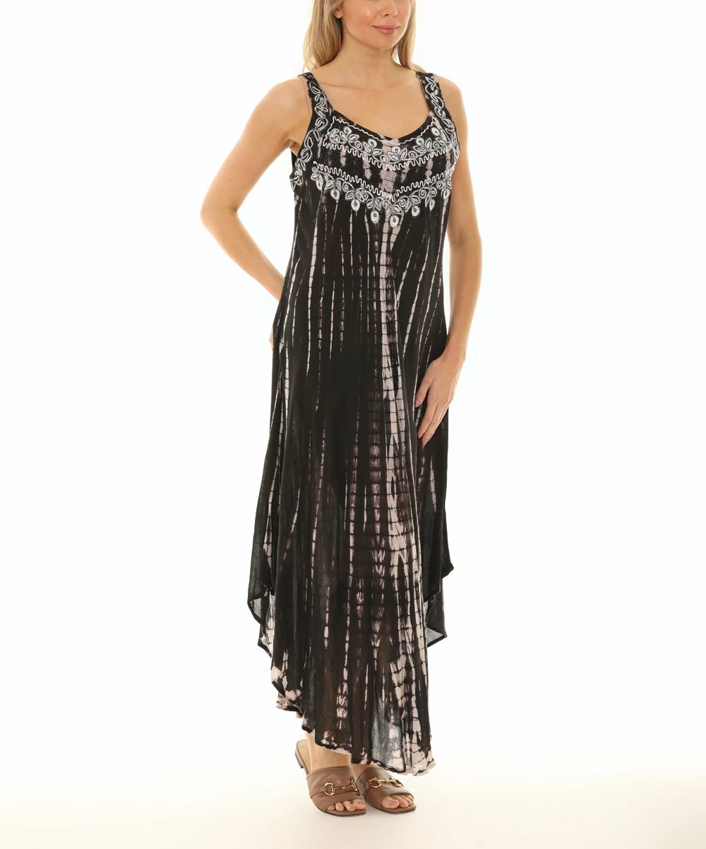 Flash Sale π Shoreline Black & White Embroidered Sleeveless π Dress - π© Women & Plus π₯ - Image 4