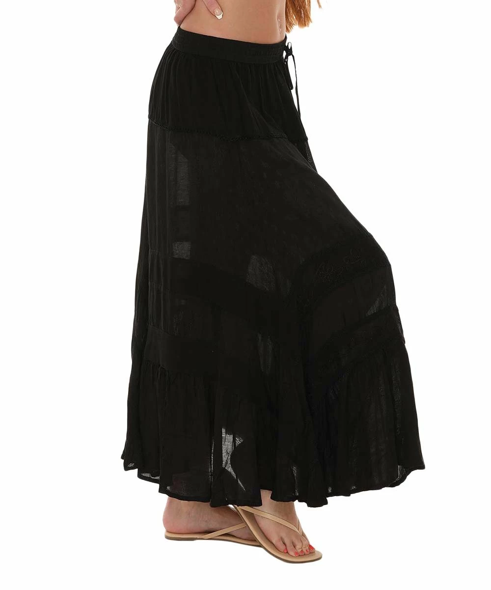 Coupon π Shoreline Black Chevron Sheer Maxi π Skirt - π© Women & Plus π - Image 3