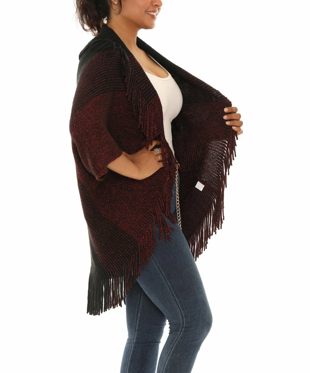 Best Pirce π Shoreline Black Fringe Open Cardigan - π© Women & Plus β¨ - Image 2