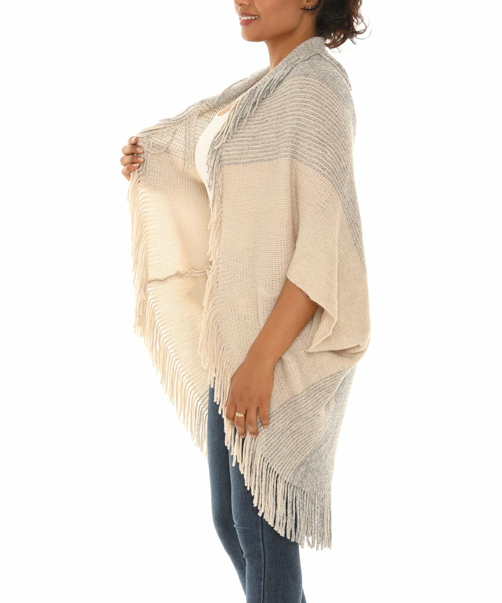 Best reviews of βοΈ Shoreline Oatmeal Fringe Open Cardigan - π© Women & Plus π - Image 2
