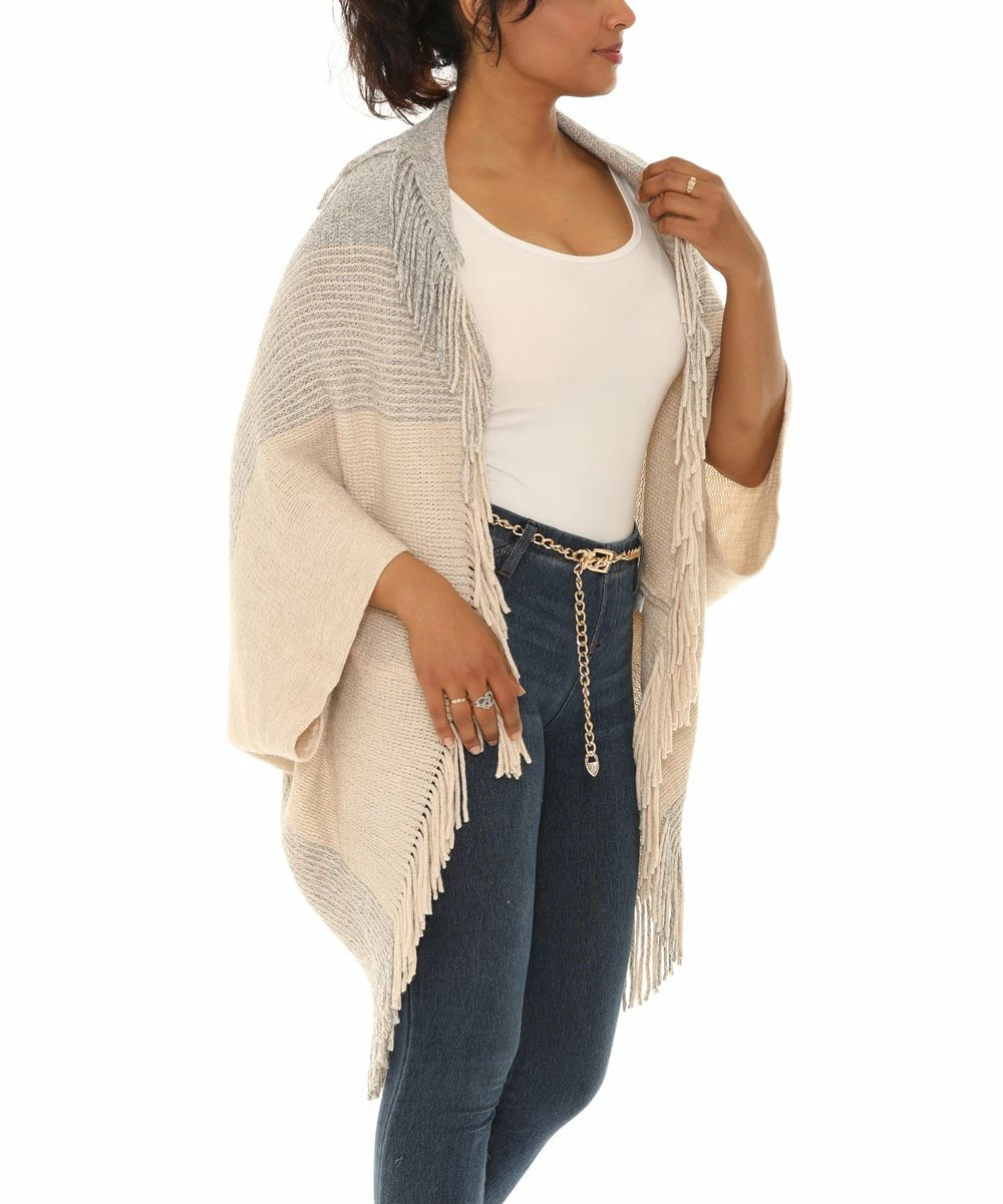 Best reviews of βοΈ Shoreline Oatmeal Fringe Open Cardigan - π© Women & Plus π - Image 4