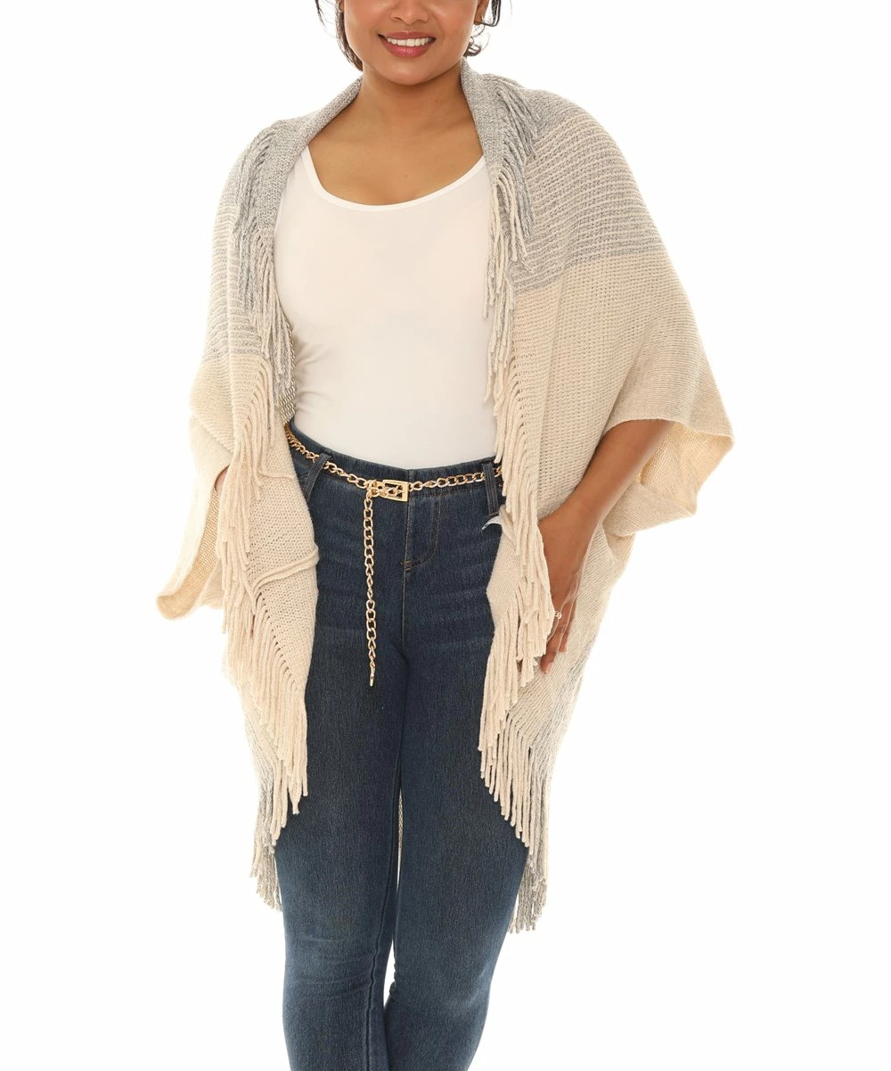 Best reviews of βοΈ Shoreline Oatmeal Fringe Open Cardigan - π© Women & Plus π - Image 5