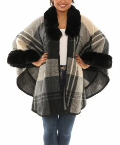 Promo π Shoreline Cream & Black Plush-Trim Open Cardigan - π© Women & Plus π