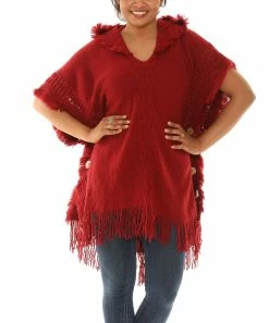Brand new β¨ Shoreline Burgundy Button-Accent Poncho - π© Women & Plus π₯