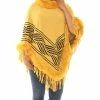 Promo 🔥 Shoreline Gold Plush-Trim Poncho - 👩 Women & Plus 🎉