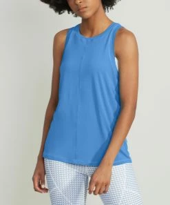 Deals 💯 Peach | Shoreline Beacon Split-Back Crewneck Tank - 👩 Women 🛒