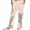Buy 😀 Shoreline Gray & Cream Tie-Dye Drawstring Lounge Pants - 👩 Women & Plus 🌟
