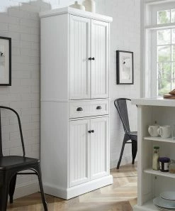 Best Pirce 🎉 Crosley | White Shoreline Pantry 🧨