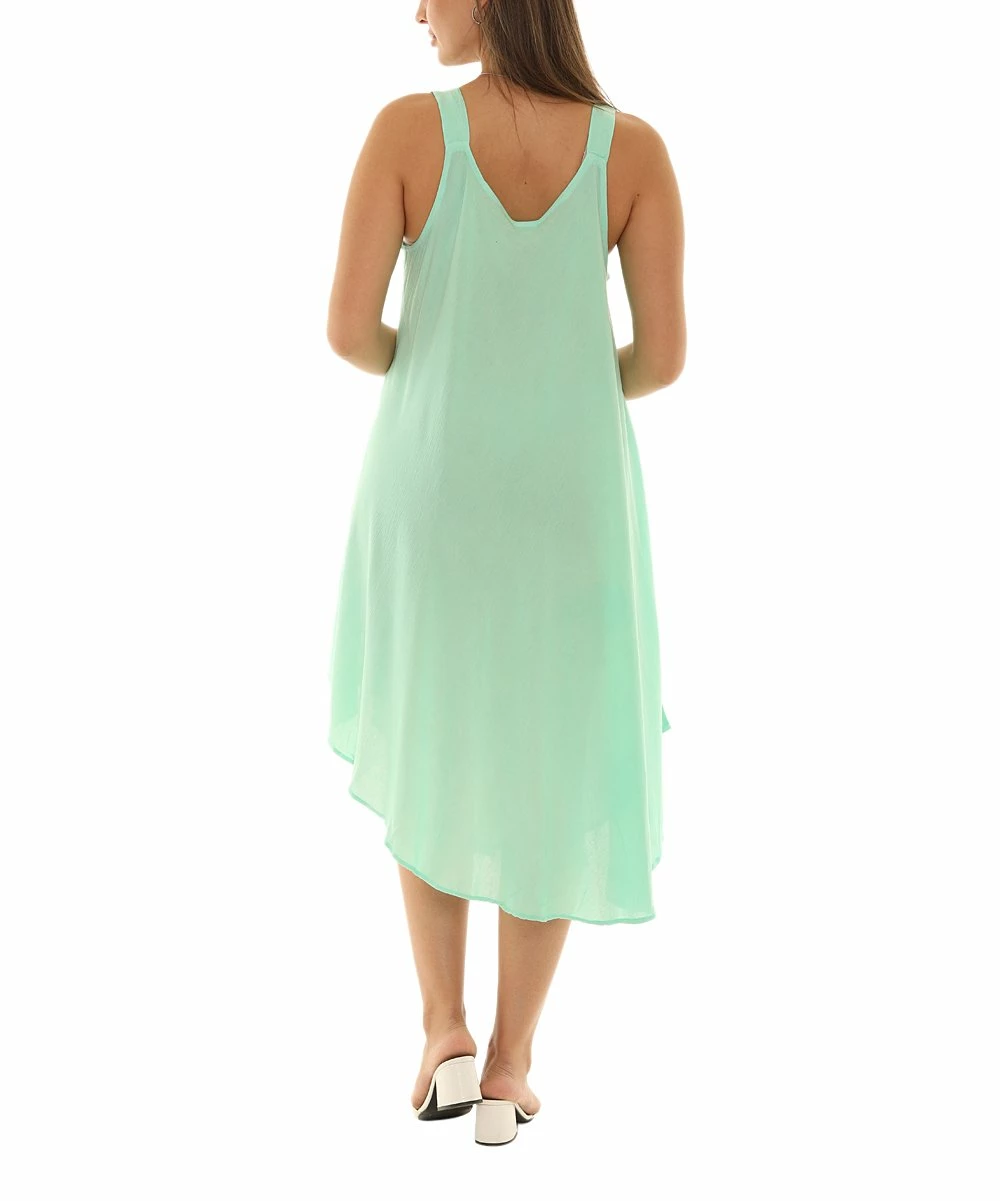 Promo β€οΈ Shoreline Mint & Yellow Floral Scoop Neck Sleeveless π Dress - π© Women & Plus π - Image 3