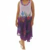 Coupon 🔥 Shoreline Purple Floral Sleeveless 👗 Dress - 👩 Women & Plus ❤️
