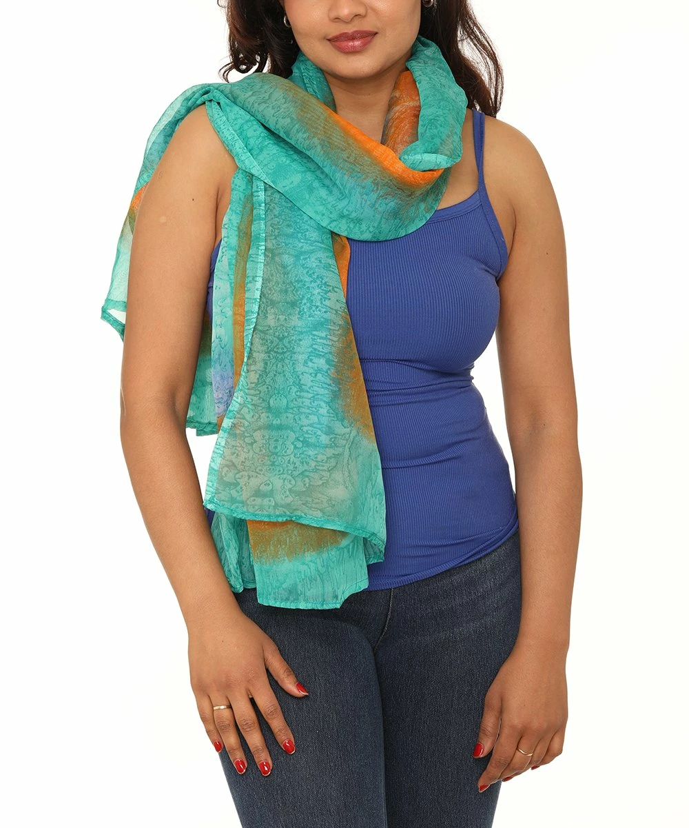 Budget π Shoreline Mint Chiffon Pashmina Scarf - π© Women 𧨠- Image 2