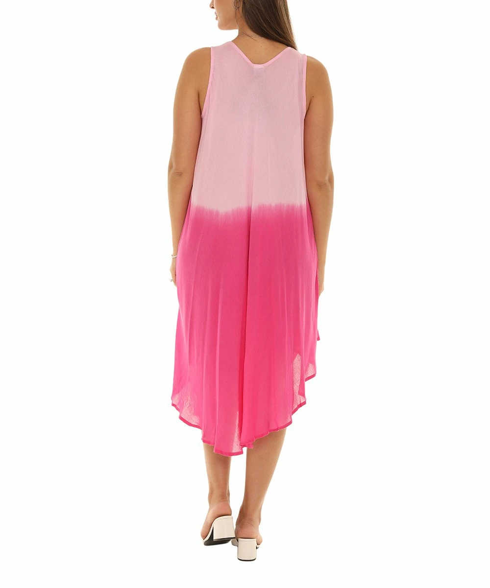 Outlet π€© Shoreline Pink & White Floral Scoop Neck Sleeveless π Dress - π© Women & Plus β€οΈ - Image 4