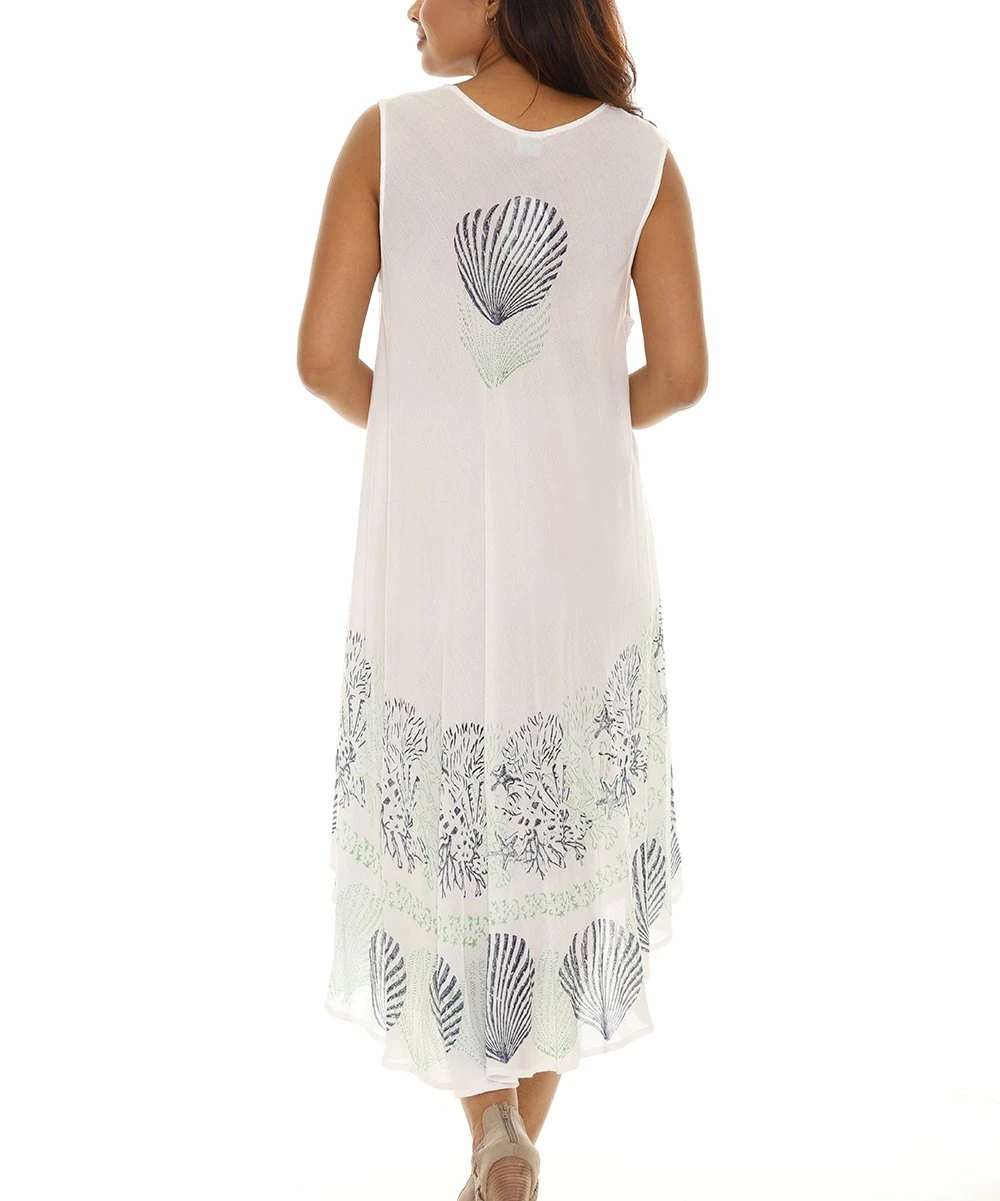 Cheap β¨ Shoreline Mint Beach-Scene Sleeveless π Dress - π© Women & Plus βοΈ - Image 4