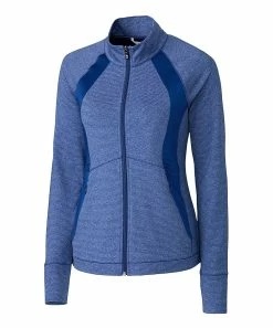 Discount π Cutter & Buck | Royal Colorblock Shoreline Zip-Up Jacket - π© Women & Plus π