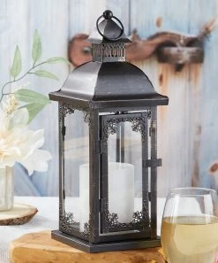 Best Sale 🎁 Kate Aspen | 33.6'' Antique Black Ornate Lantern 😀