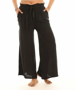 Best Sale π Shoreline Black Belted Wide-Leg Pants - Plus π