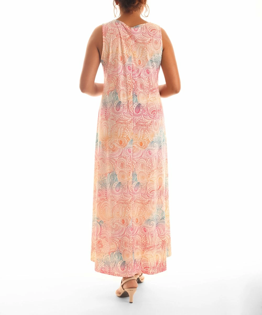 New π Shoreline Pink Paisley Maxi π Dress - π© Women π - Image 5