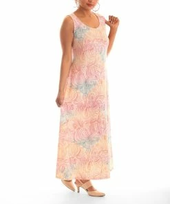 New 🔔 Shoreline Pink Paisley Maxi 👗 Dress - 👩 Women 🎁