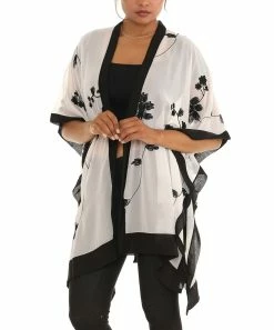 Brand new β€οΈ Shoreline White Floral Embroidered Sheer Open Cardigan - π© Women & Plus β€οΈ